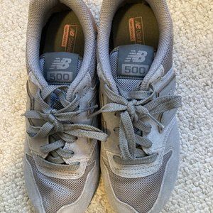 Grey New Balance 500 sneaker